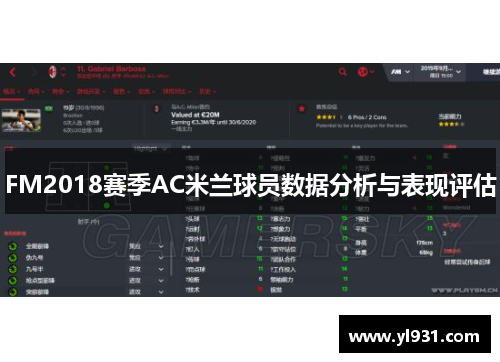 FM2018赛季AC米兰球员数据分析与表现评估